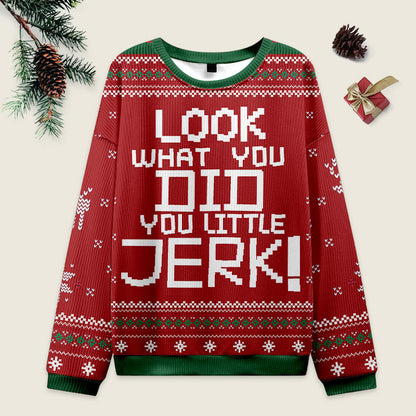 Look What You Did-Home Alone Ugly Christmas Sweater