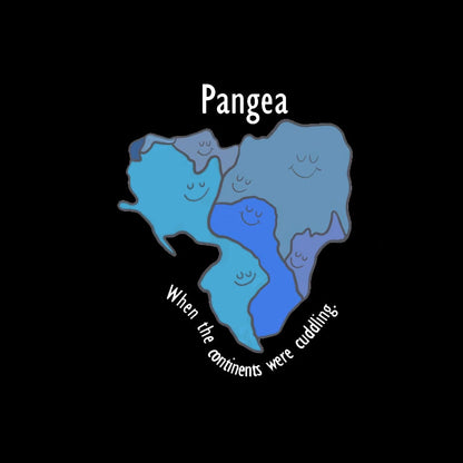 Pangea Continents Cuddling T-Shirt