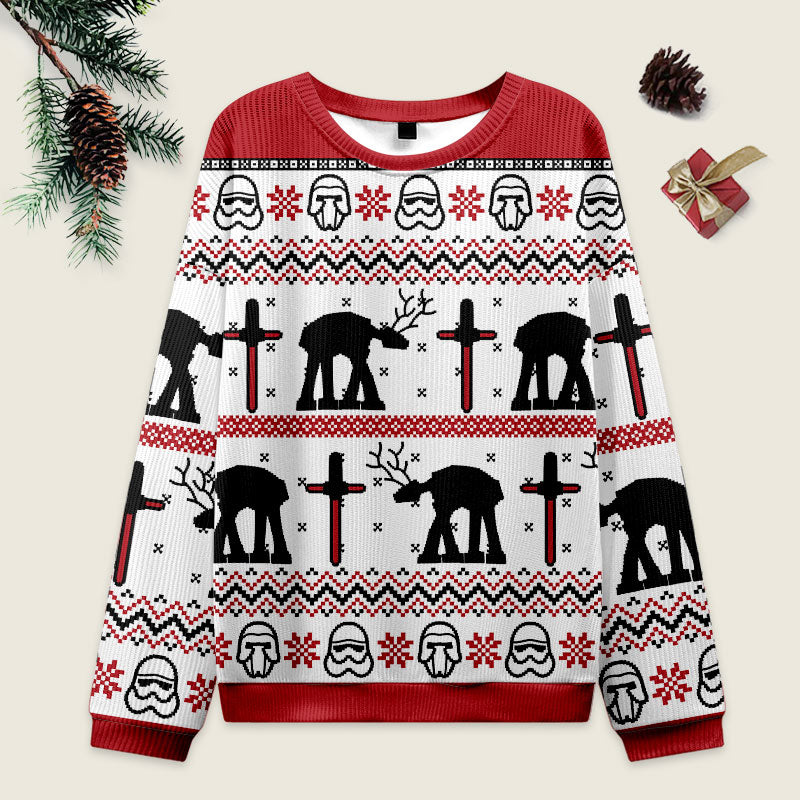 Moose Walker Ugly Christmas Sweater