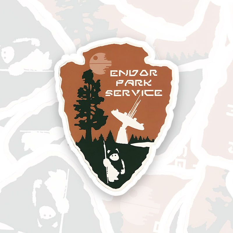 Endor Park Service Geek Sticker