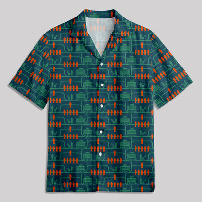 Trolley Problem Button Up Pocket Shirt