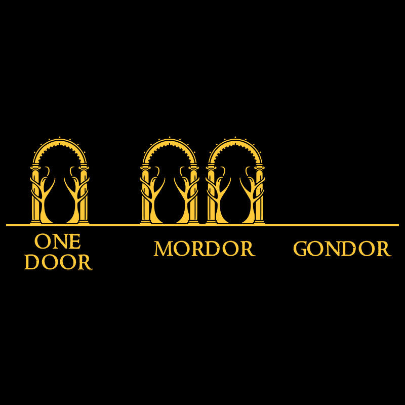 Door Mordor Geek T-Shirt