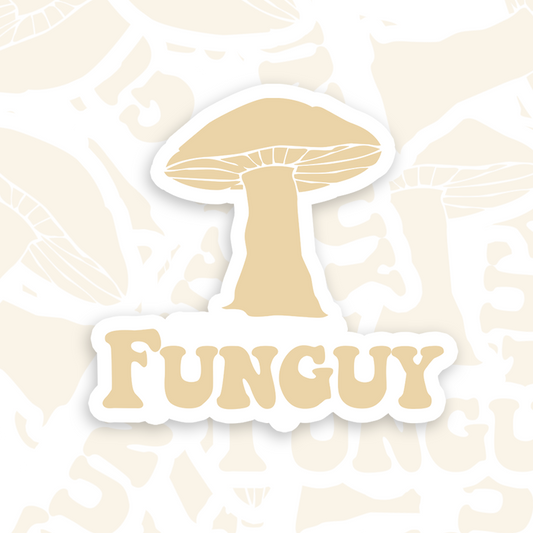 Fungi Fun Guy Funny Geek Sticker