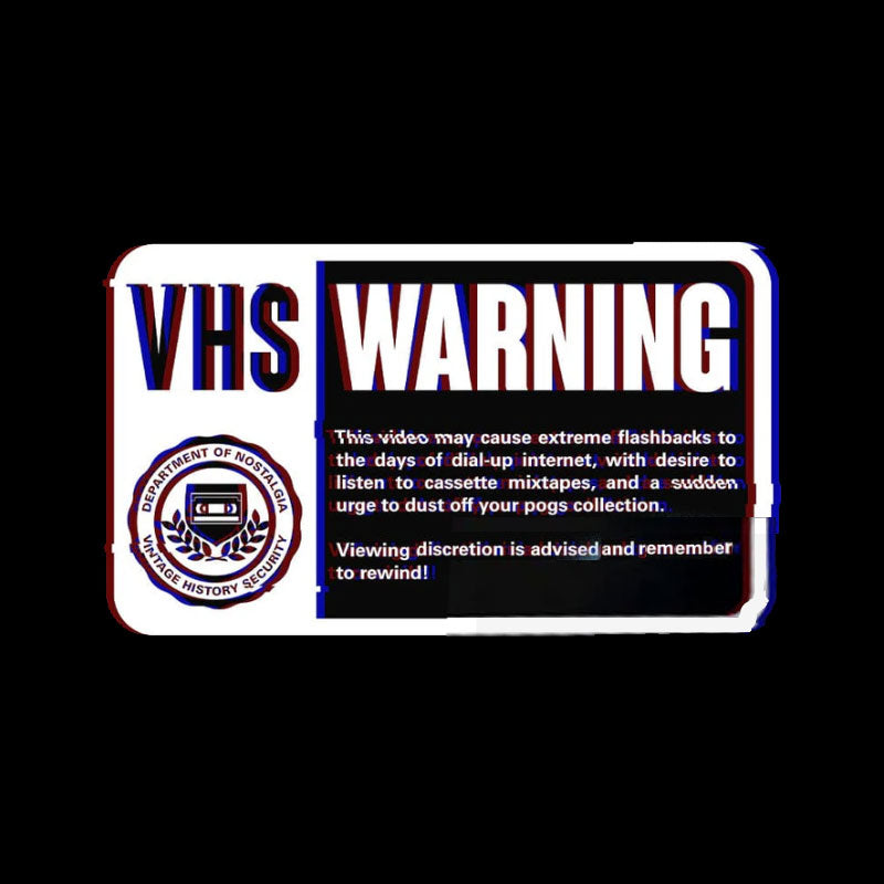 VHS Nostalgia Warning T-Shirt