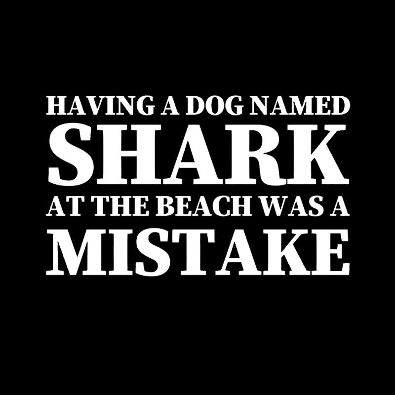 Dark Humor Dog Shark T-Shirt