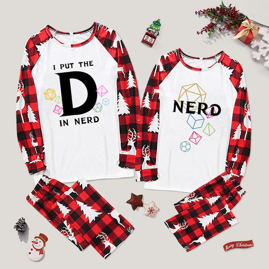 I Put The D In Nerd Couple Pajama Sets