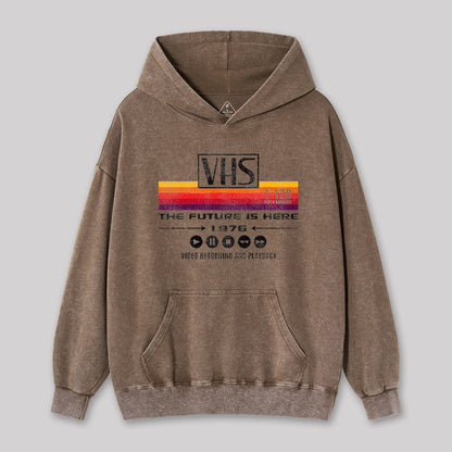 VHS The Future Is Here 1976 Washed Hoodie