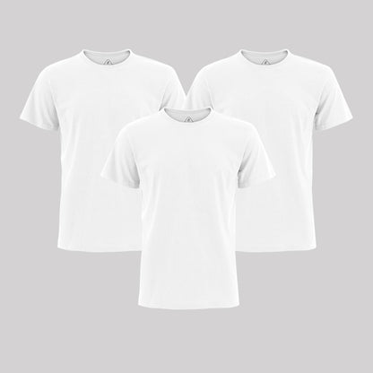 Geeksoutfit Essential T-Shirts - White - 3 Pack