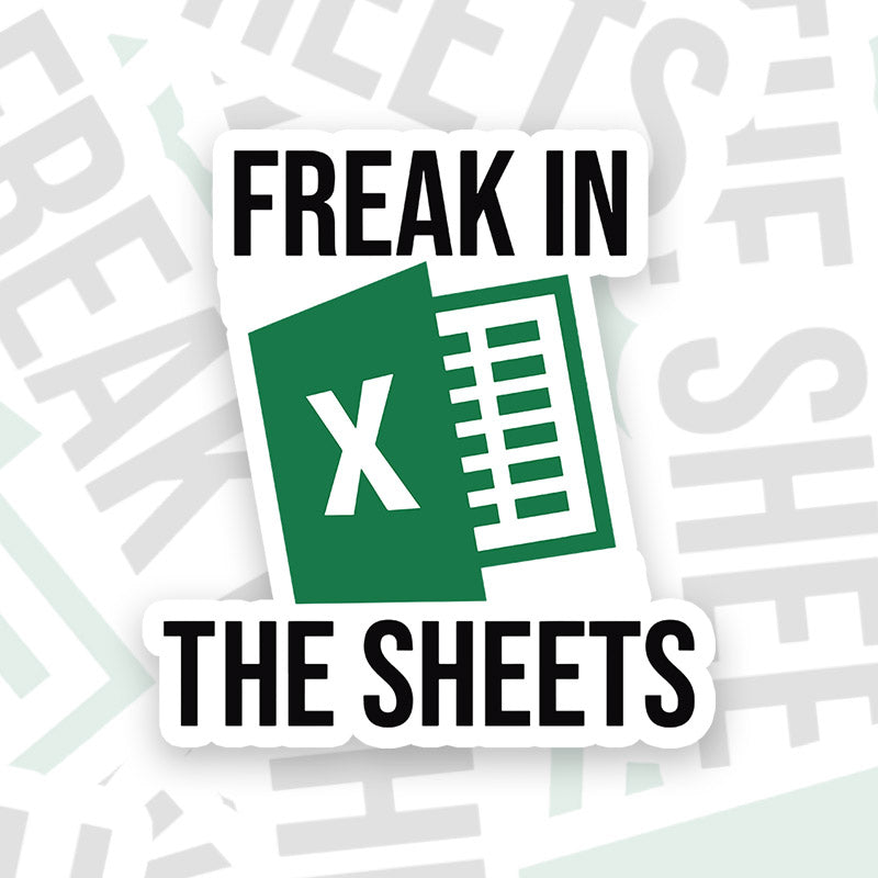 Microsoft Excel Geek Sticker