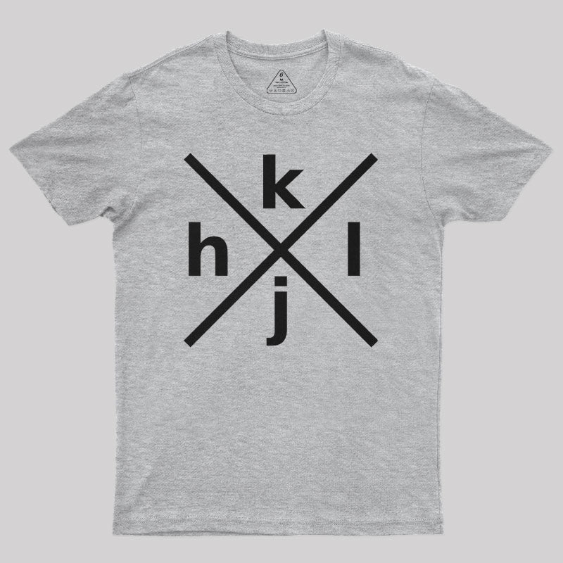 HJKL Design for Programmers Using vi/Vim Geek T-Shirt