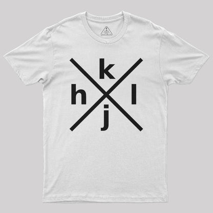 HJKL Design for Programmers Using vi/Vim Geek T-Shirt