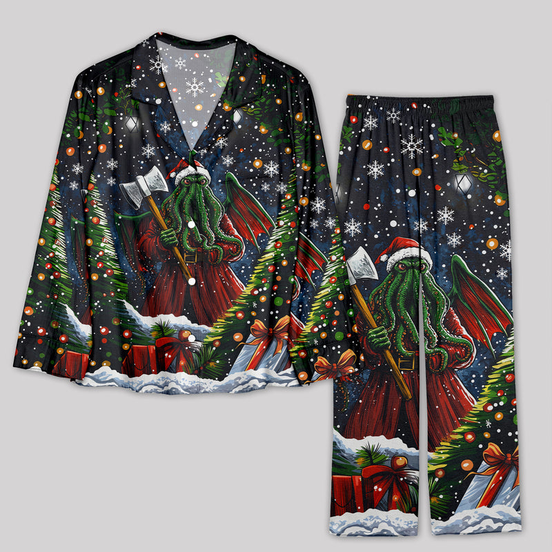 Cthulhu Santa Claus Pajamas Set