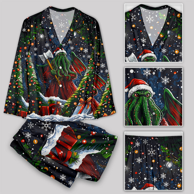 Cthulhu Santa Claus Pajamas Set