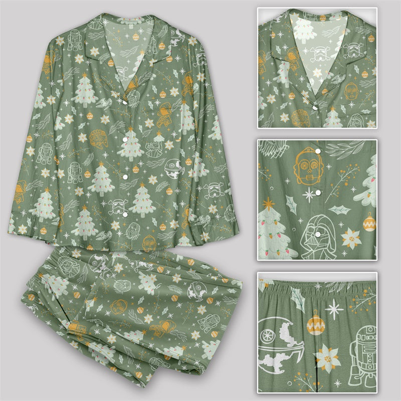 Christmas Star Wars Space Ship Pajamas Set