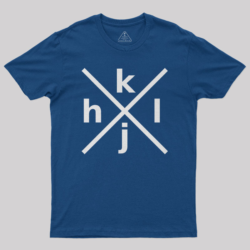 HJKL Design for Programmers Using vi/Vim Geek T-Shirt