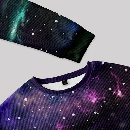 Beautiful Nebula Outer Space Knit Sweatshirt