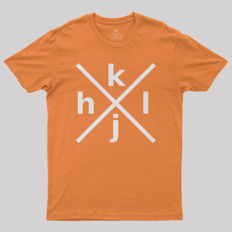 HJKL Design for Programmers Using vi/Vim Geek T-Shirt