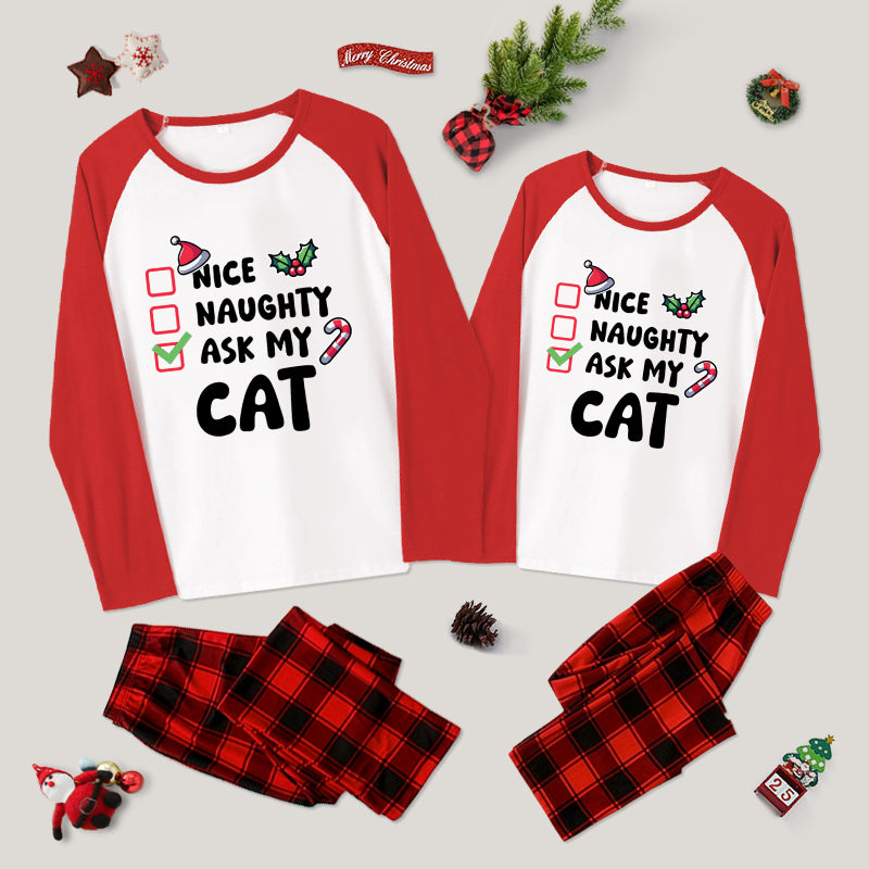 Ask My Cat Family Christmas Pajama Sets