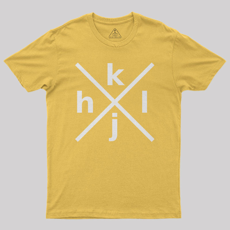 HJKL Design for Programmers Using vi/Vim Geek T-Shirt