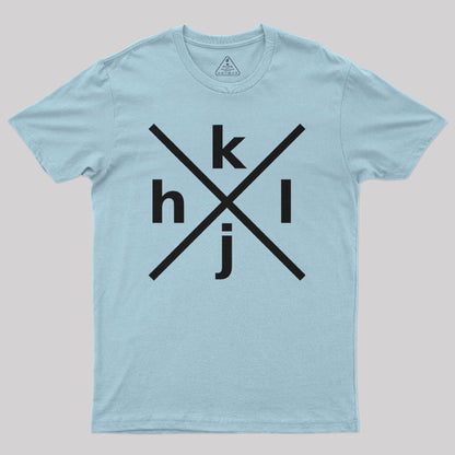 HJKL Design for Programmers Using vi/Vim Geek T-Shirt