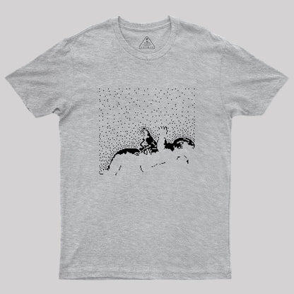 Falling Astronaut Nerd T-Shirt