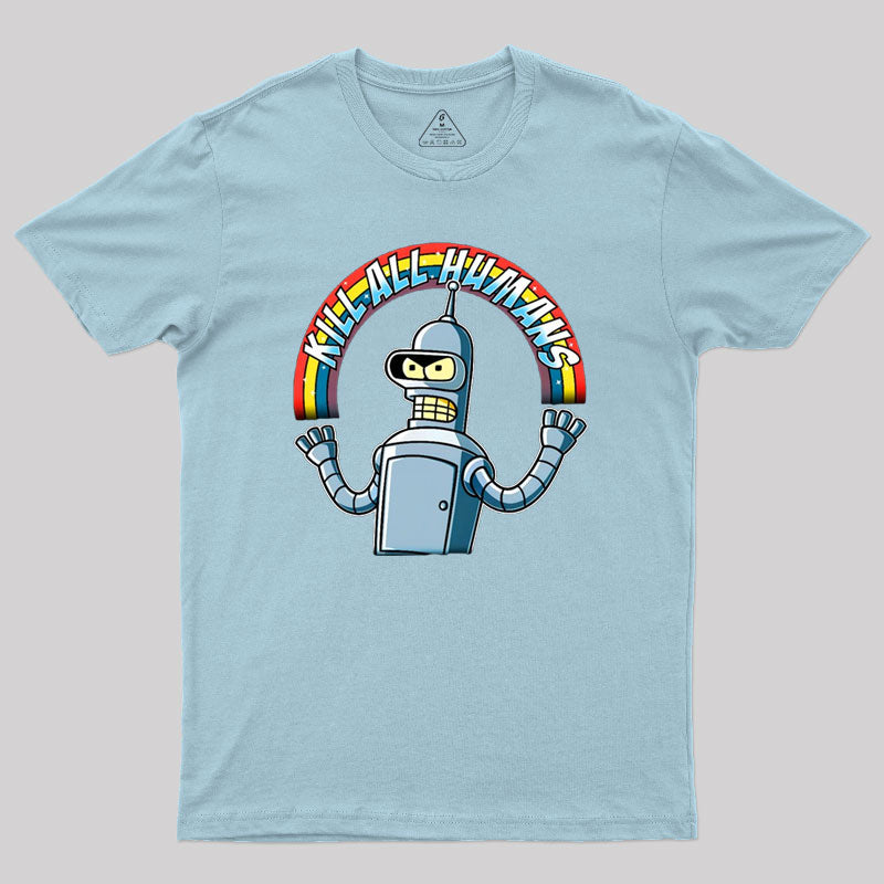 Shiny Metal Robot Geek T-Shirt