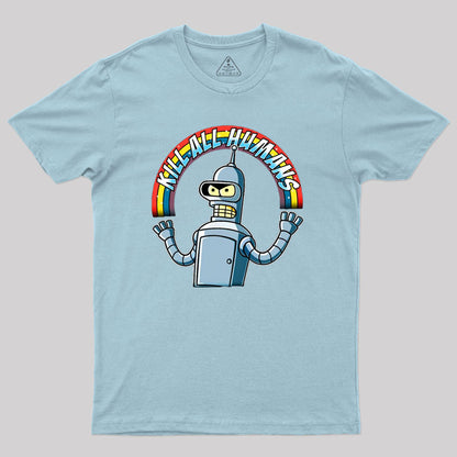 Shiny Metal Robot Geek T-Shirt