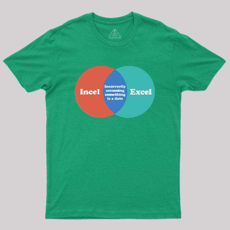 Incel Excel Humorous Geek T-Shirt