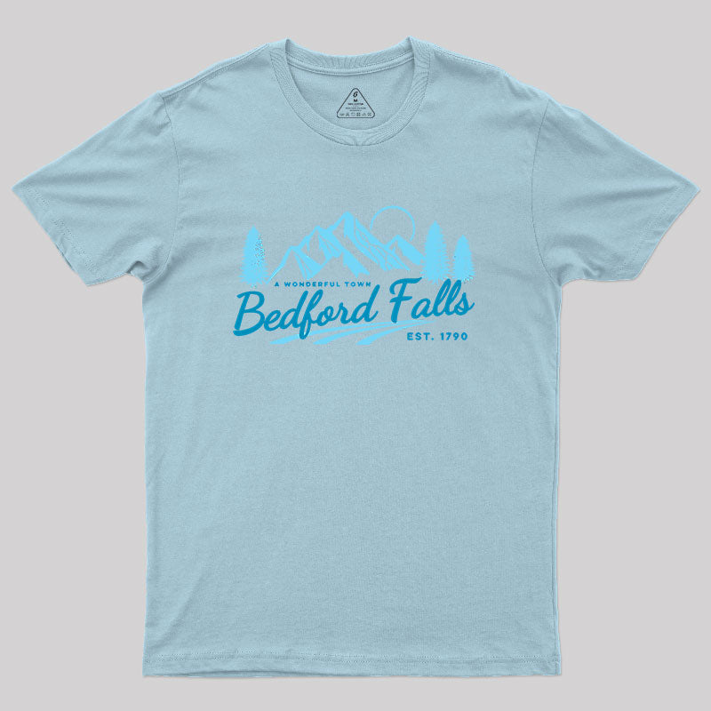 Bedford Falls Tourist Christmas Geek T-Shirt