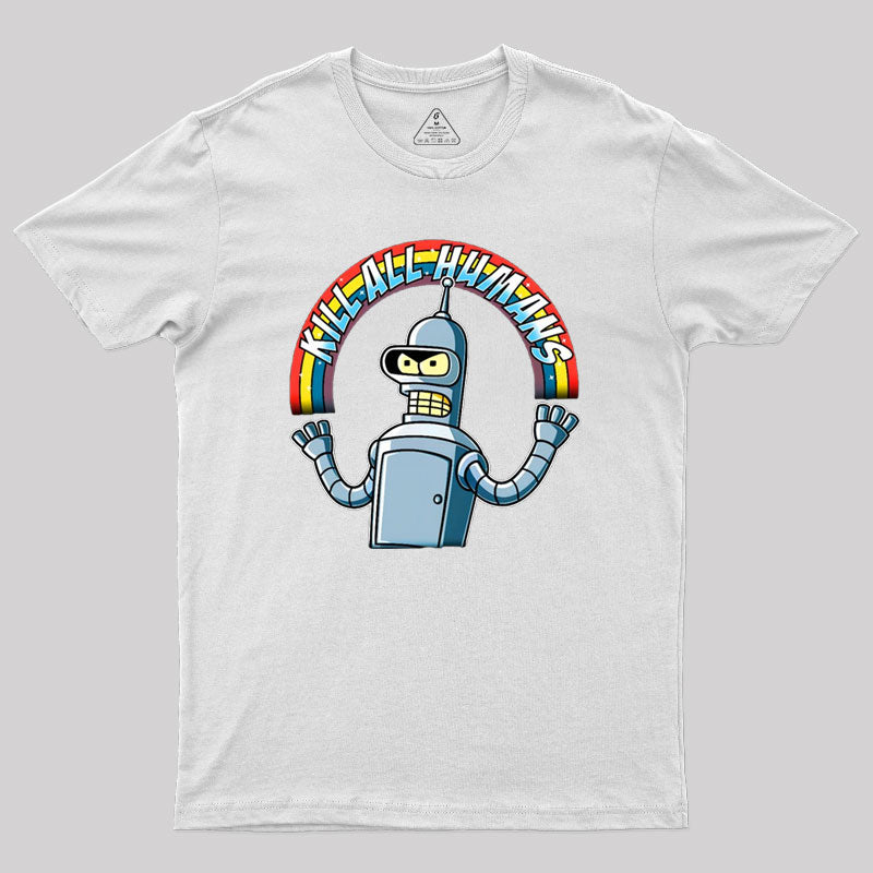 Shiny Metal Robot Geek T-Shirt