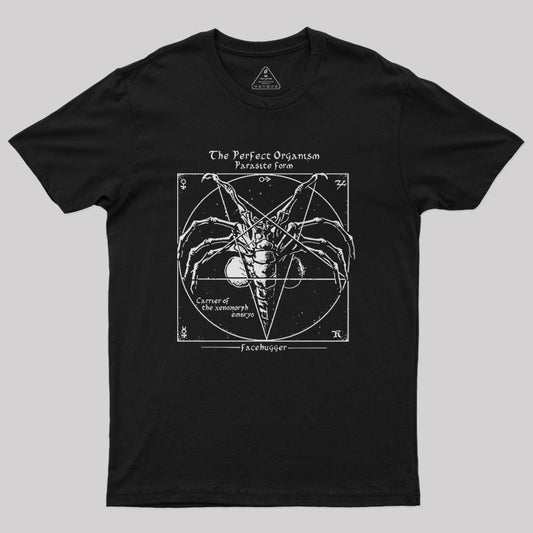 Alien Pentagram Nerd T-Shirt