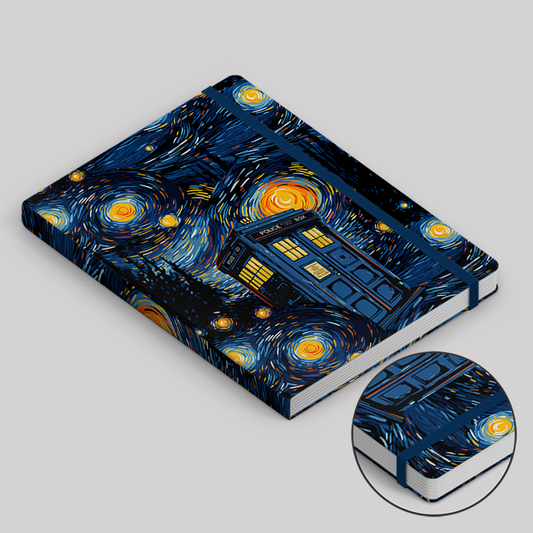 Starry Night Phone Booth Notebook