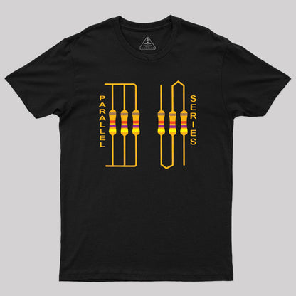 Electrical Resistor Parallel series Connections Geek T-Shirt