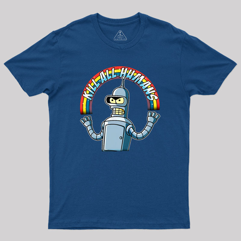 Shiny Metal Robot Geek T-Shirt