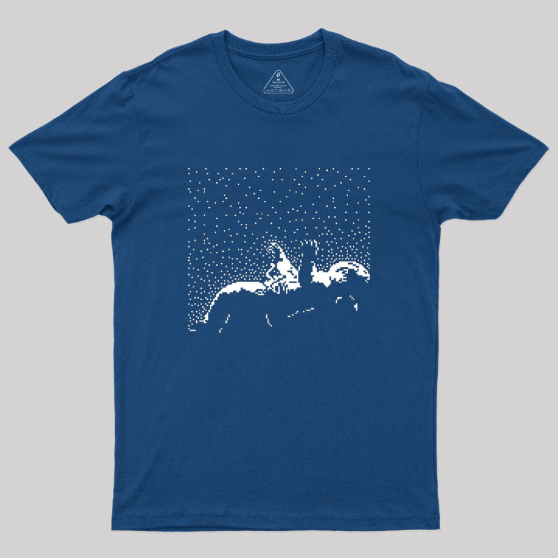 Falling Astronaut Nerd T-Shirt