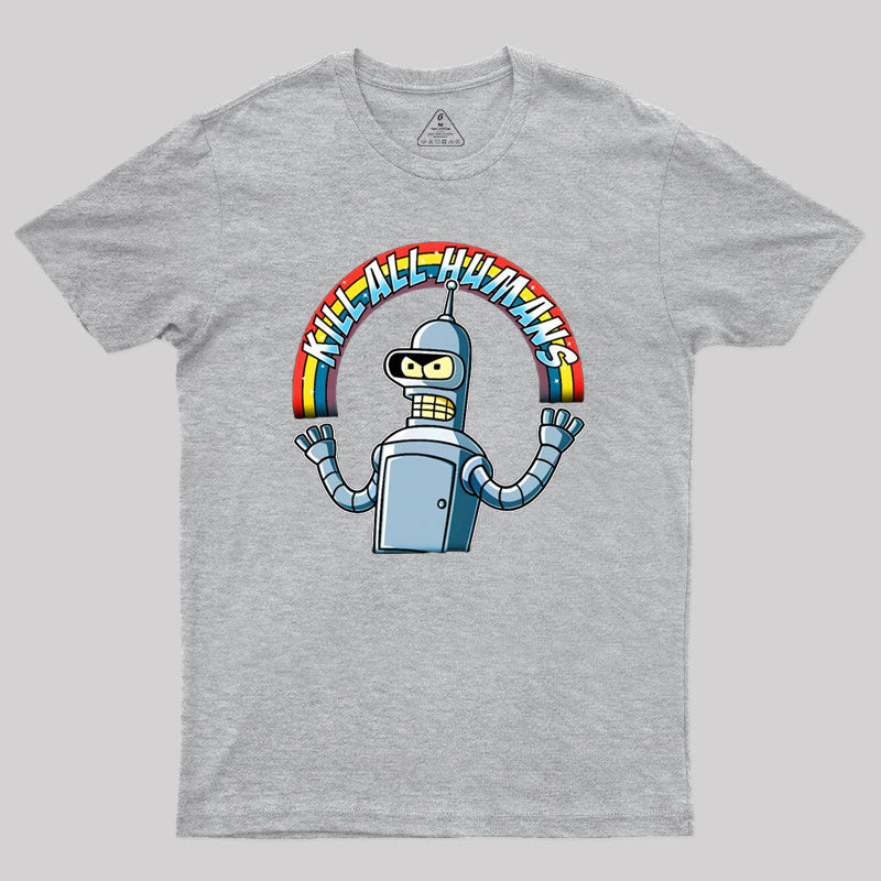 Shiny Metal Robot Geek T-Shirt