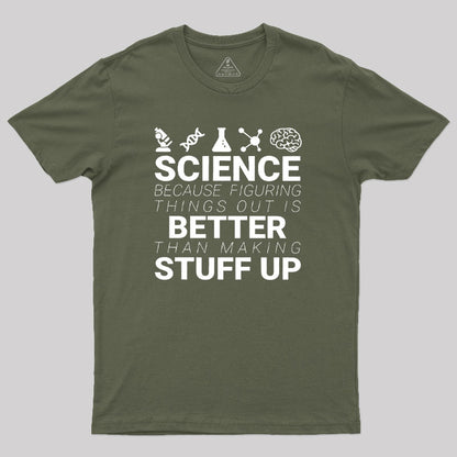 Science Because Figuring Things Out Geek T-Shirt