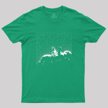 Falling Astronaut Nerd T-Shirt