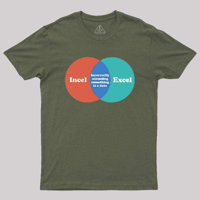 Incel Excel Humorous Geek T-Shirt