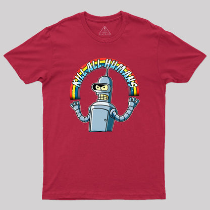 Shiny Metal Robot Geek T-Shirt