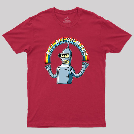 Shiny Metal Robot Geek T-Shirt