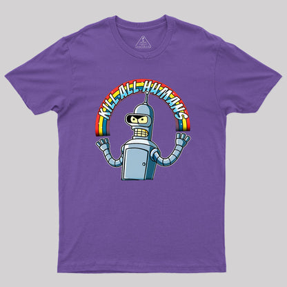 Shiny Metal Robot Geek T-Shirt