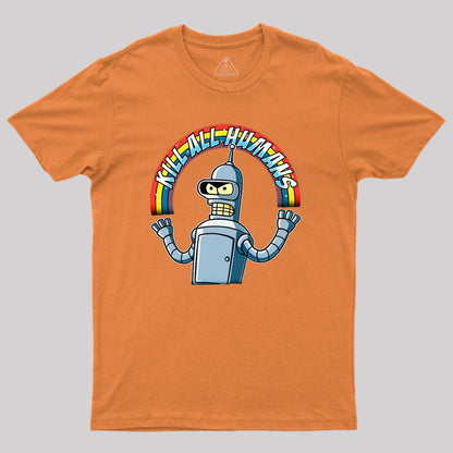 Shiny Metal Robot Geek T-Shirt