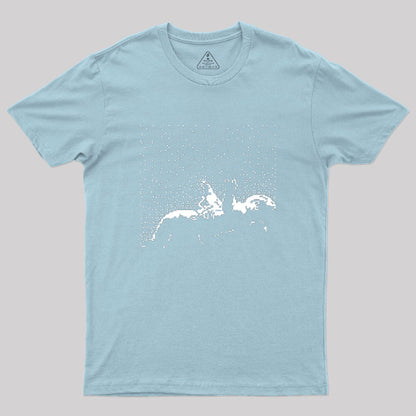 Falling Astronaut Nerd T-Shirt