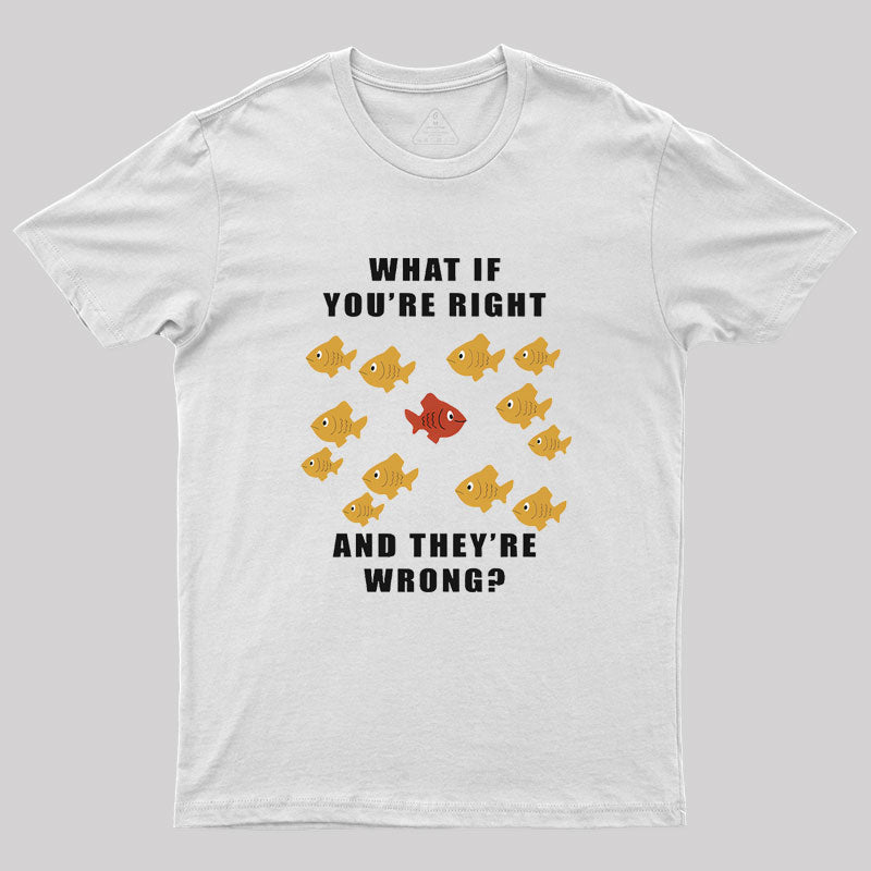 What If You're Right And They're Wrong Geek T-Shirt