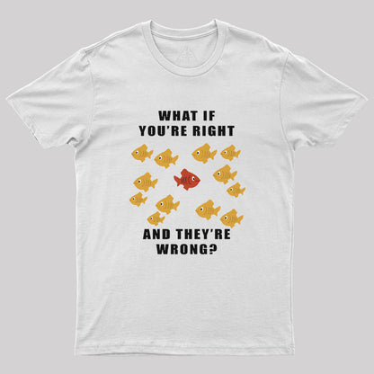 What If You're Right And They're Wrong Geek T-Shirt