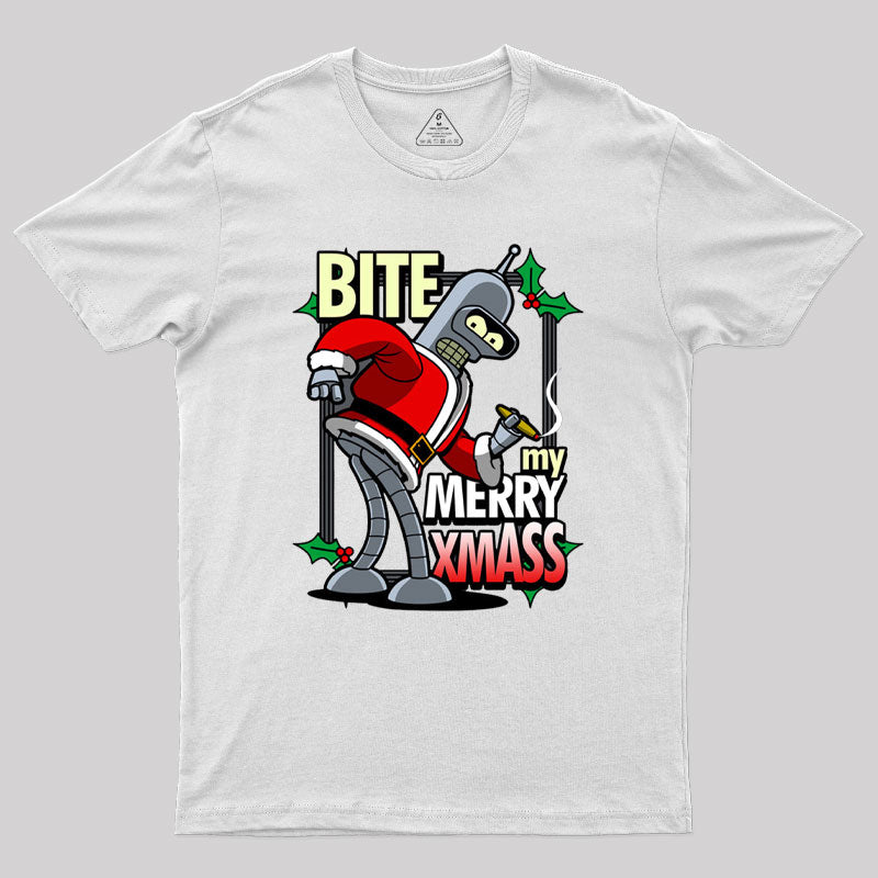 Bite my Merry XmASS Geek T-Shirt