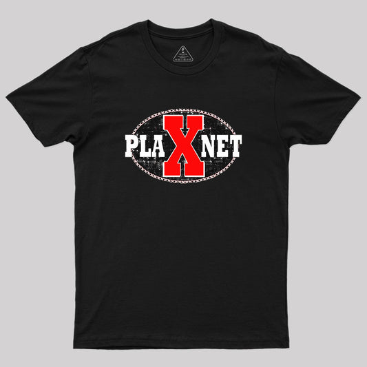 Space Brand Planet X Spaceman Logo Geek T-Shirt