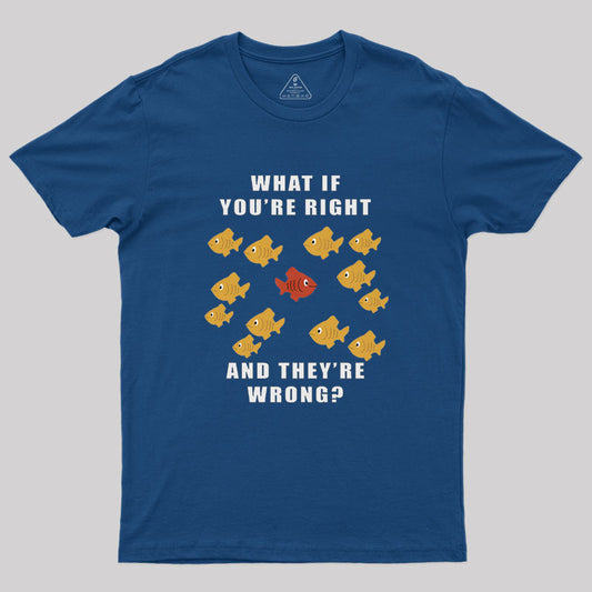 What If You're Right And They're Wrong Geek T-Shirt