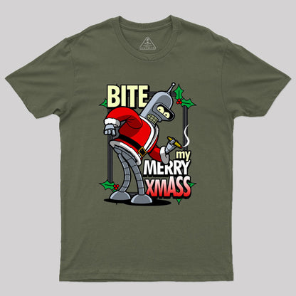 Bite my Merry XmASS Geek T-Shirt